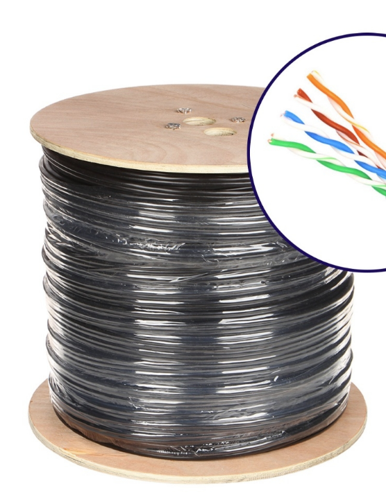 c590 de cable de red exterior Doble cat6/LANCAB