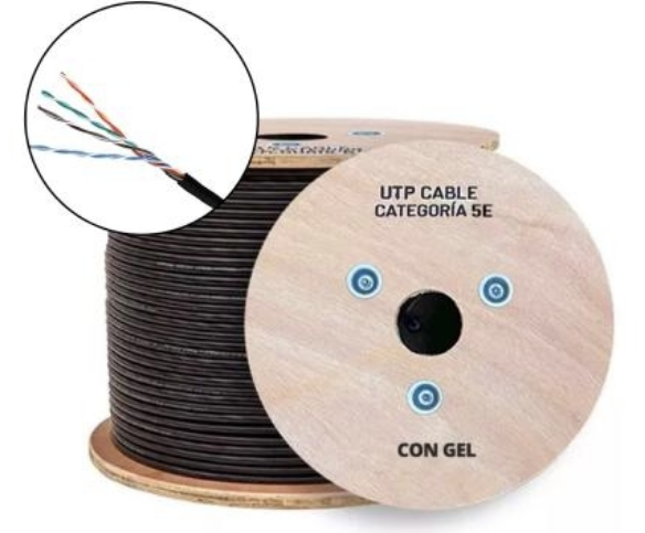 c492 Bobina de cable UTP con GEL cat5 exterior