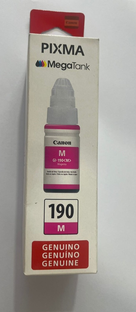 Tinta canon original 190 magenta            