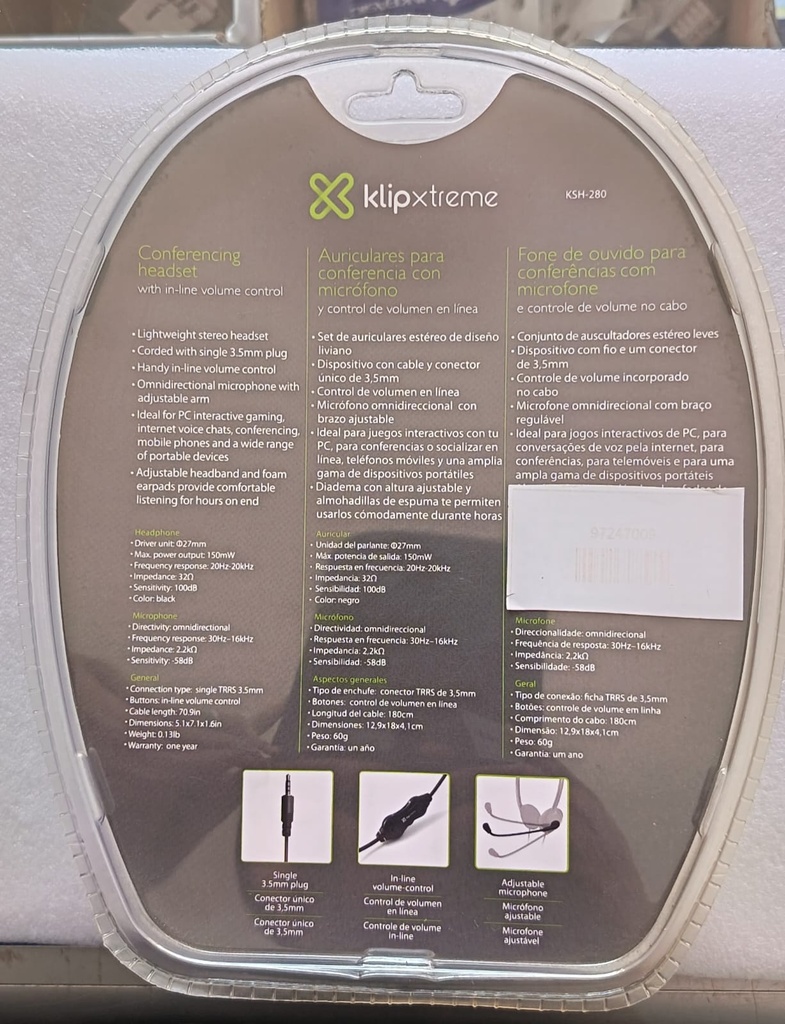 Audifonos/ksh-280//KlipXtreme                