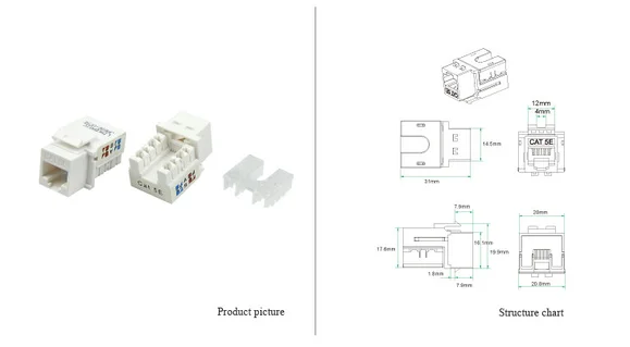 Dado cat5 Azul//Marca Linkbasic             