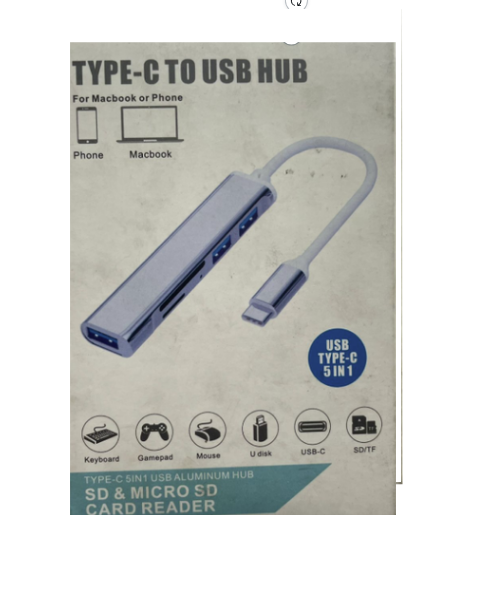 HUB USB 3.1 TIPO C CON LECTOR OEM         