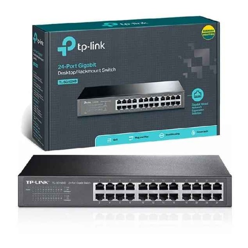 c428 Switch 24 puertos 10/100 TP-link case plastico