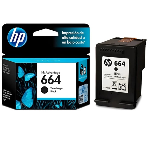 cartucho HP 664 Negro             