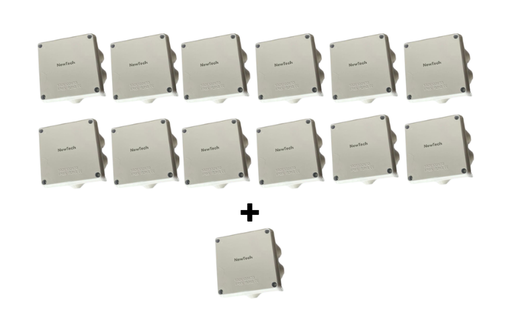 Combo caja de registro 100*100*70 12+1 (centro)          