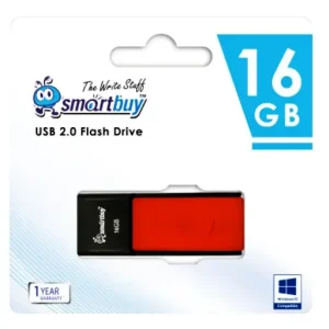 USB smartbuy 2.0 ID50 16GB negro-rojo           