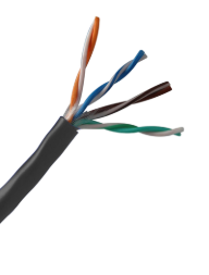 cable de red exterior negro por metro          